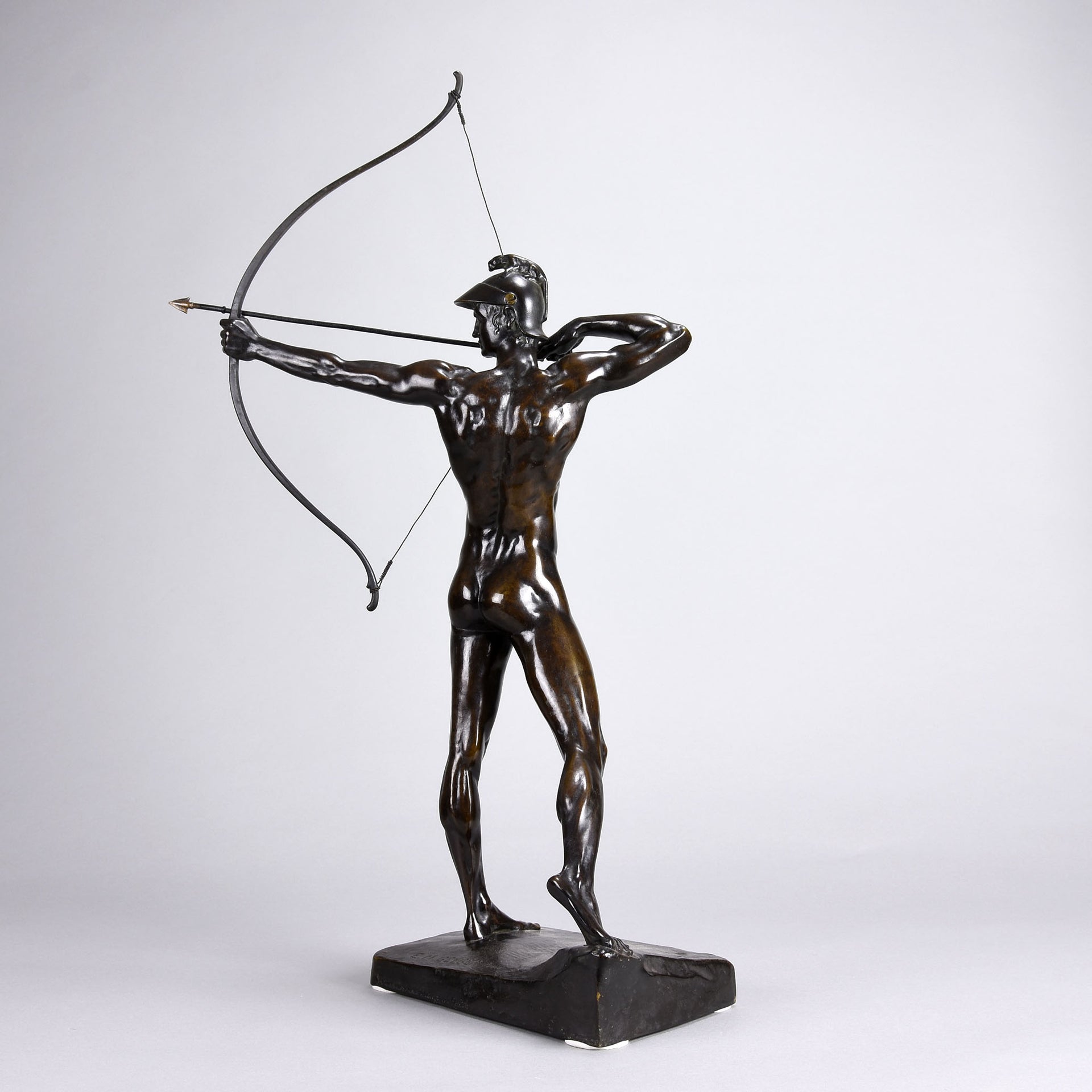 Bogenschutze - Art Deco Bronze Sculptures - E M Geiger