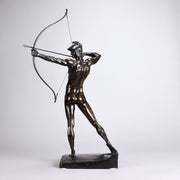 Bogenschutze - Art Deco Bronze Sculptures - E M Geiger
