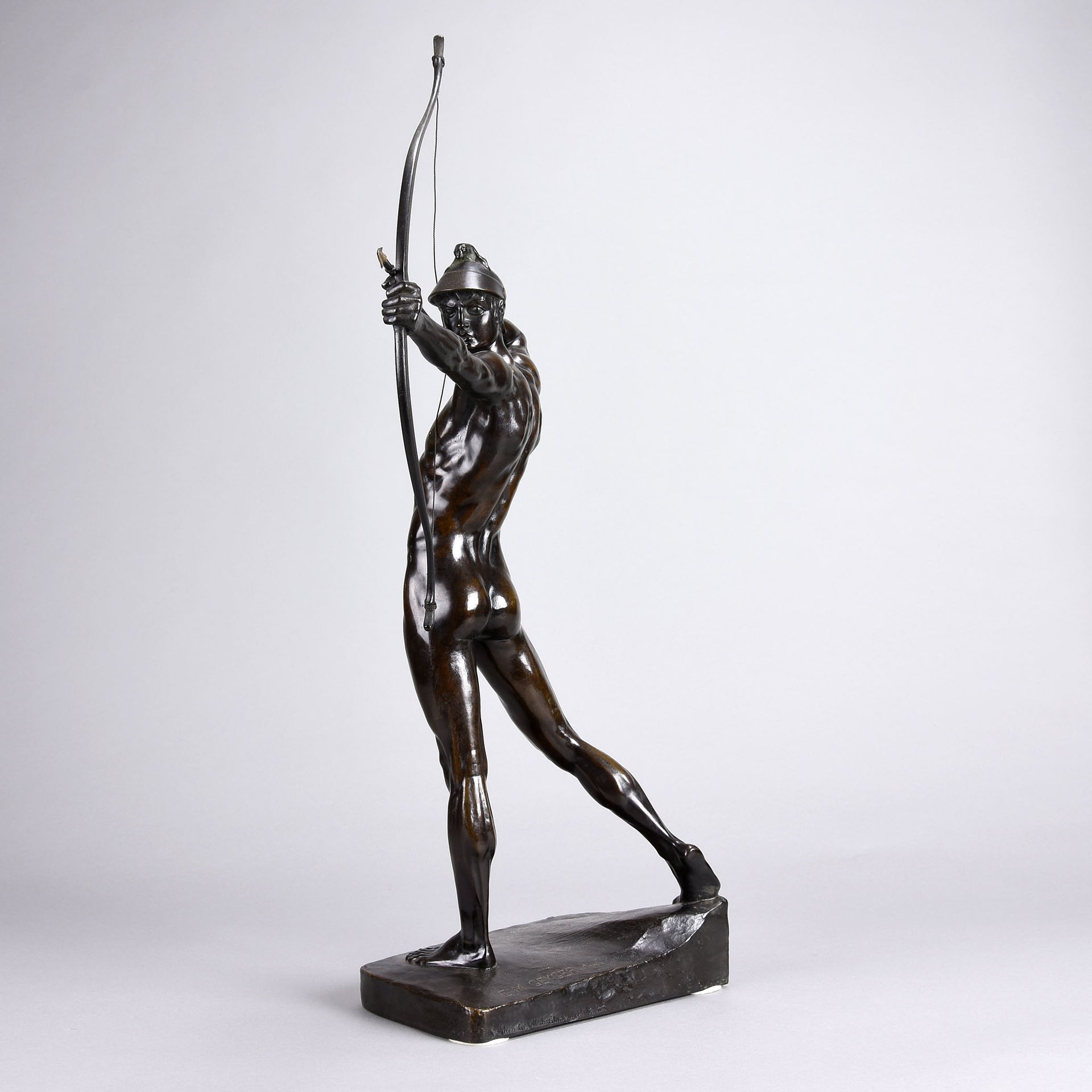 Bogenschutze - Art Deco Bronze Sculptures - E M Geiger