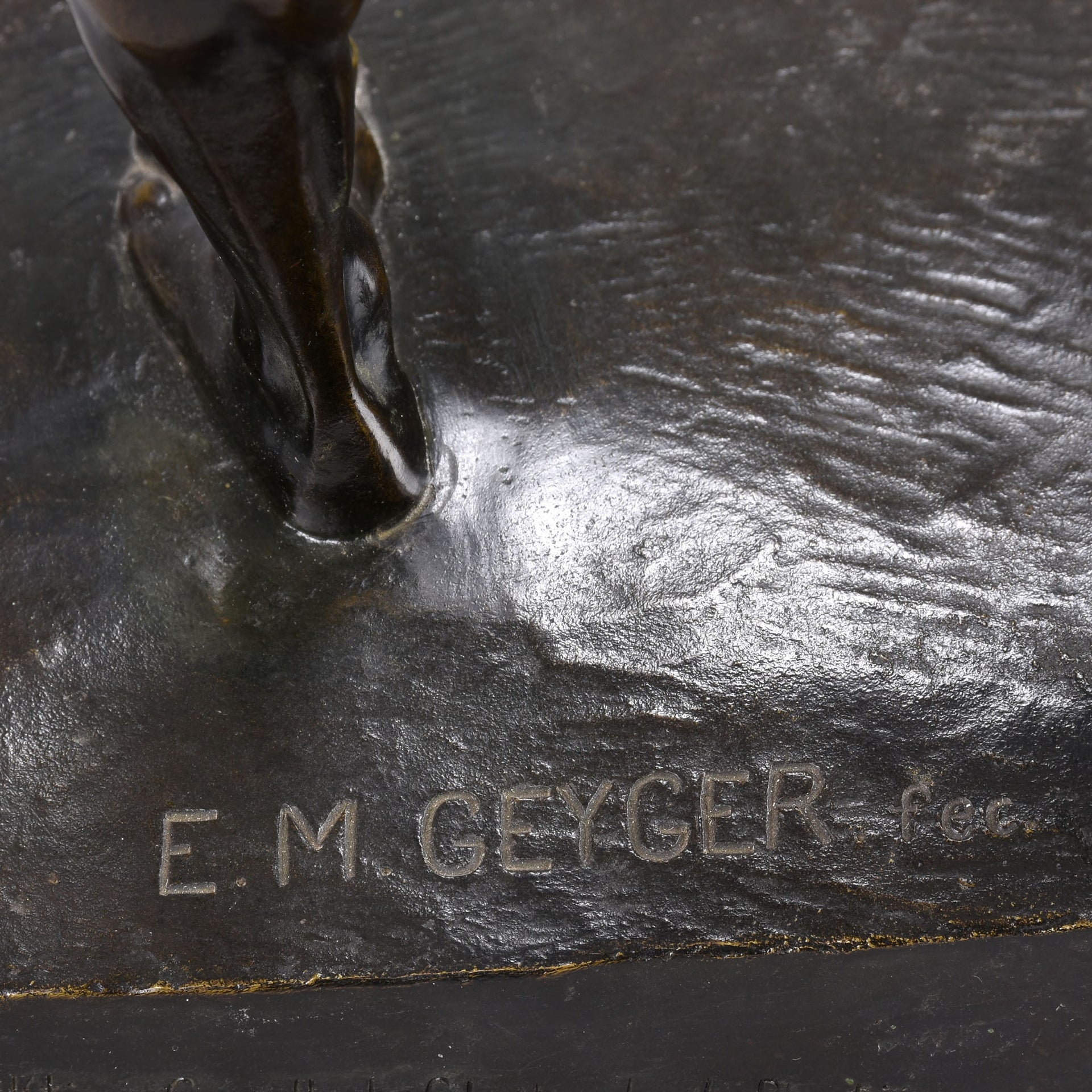 Bogenschutze - Art Deco Bronze Sculptures - E M Geiger