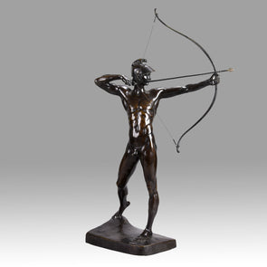 Bogenschutze - Art Deco Bronze Sculptures - E M Geiger