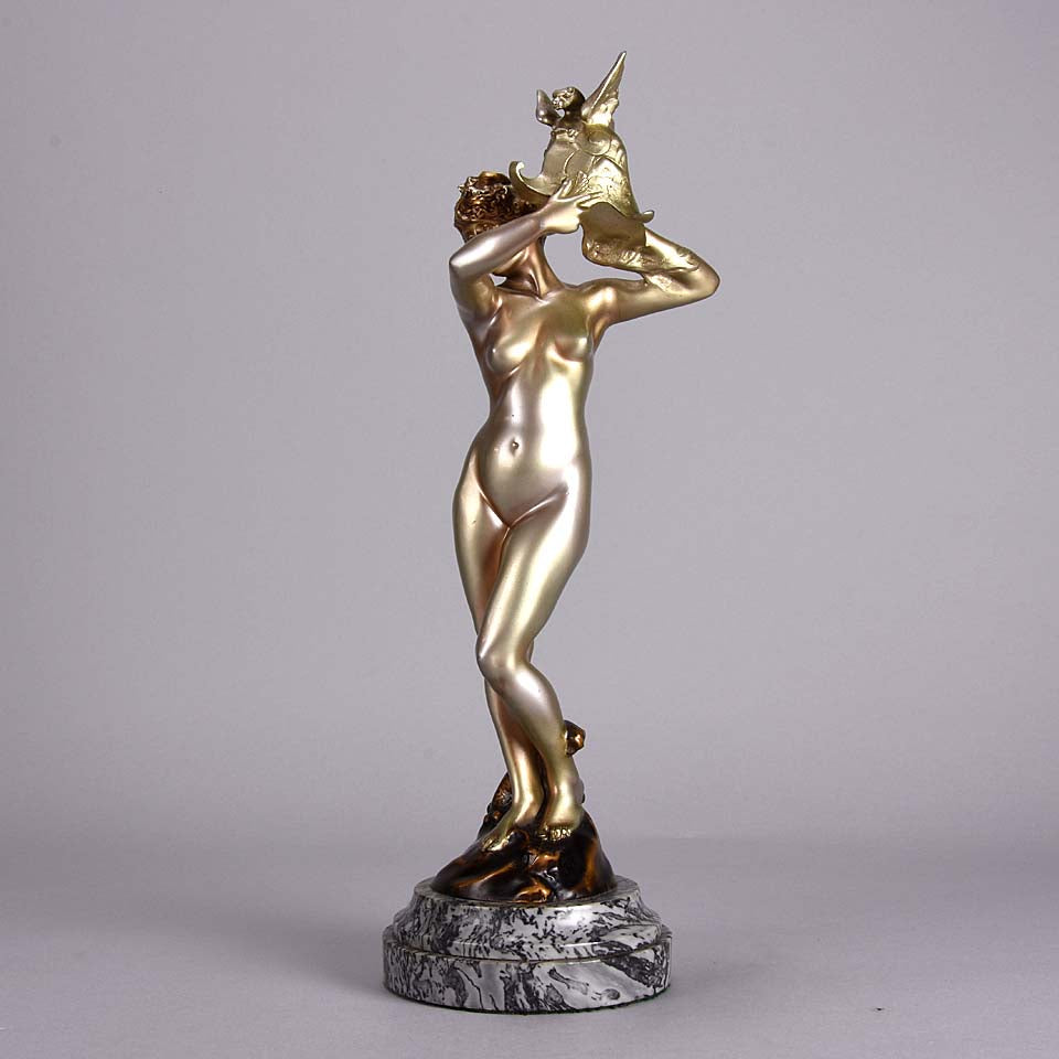 Emmanuel Hannaux Bronze - Walkyrie - Hickmet Fine Arts