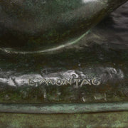 'Reclining Beauty' by E Montag - Art Deco Bronze - Hickmet Fine Arts