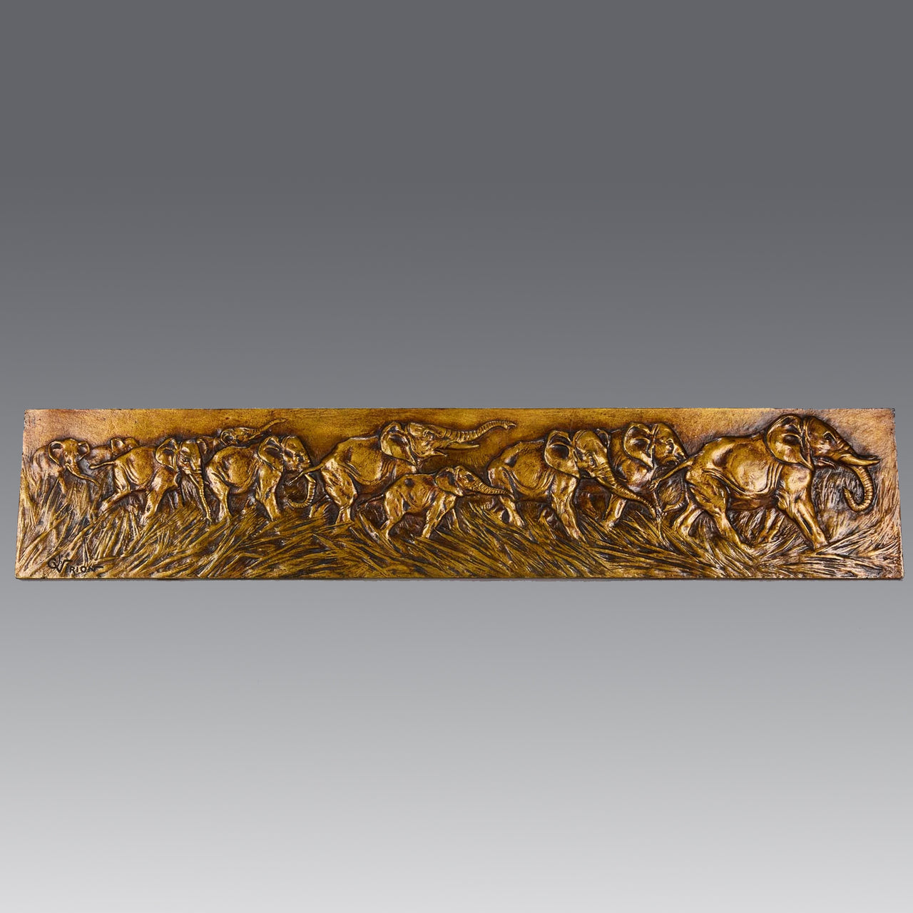 "Elephants in the Savanna" by Charles Virion