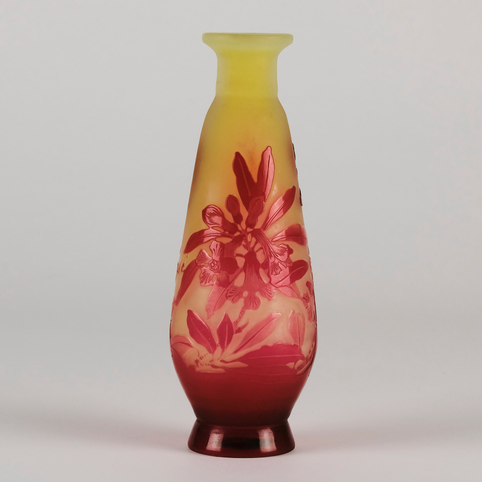 Emile Galle - Art Nouveau Glass - Galle vase - Cabinet Vase - art nouveau glass vase – Hickmet Fine Arts