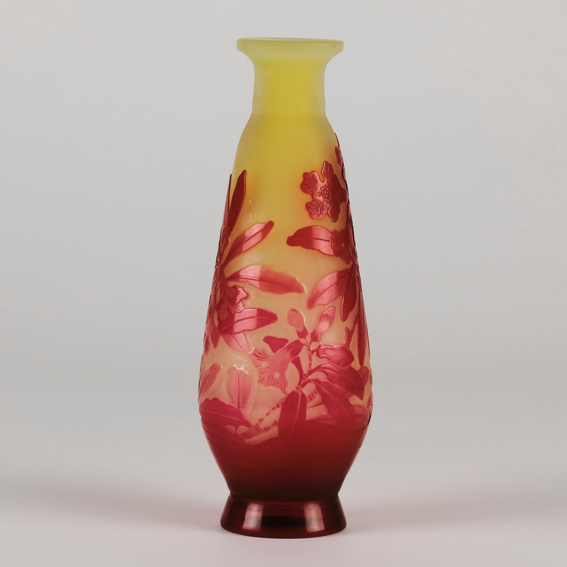 Emile Galle - Art Nouveau Glass - Galle vase - Cabinet Vase - art nouveau glass vase – Hickmet Fine Arts