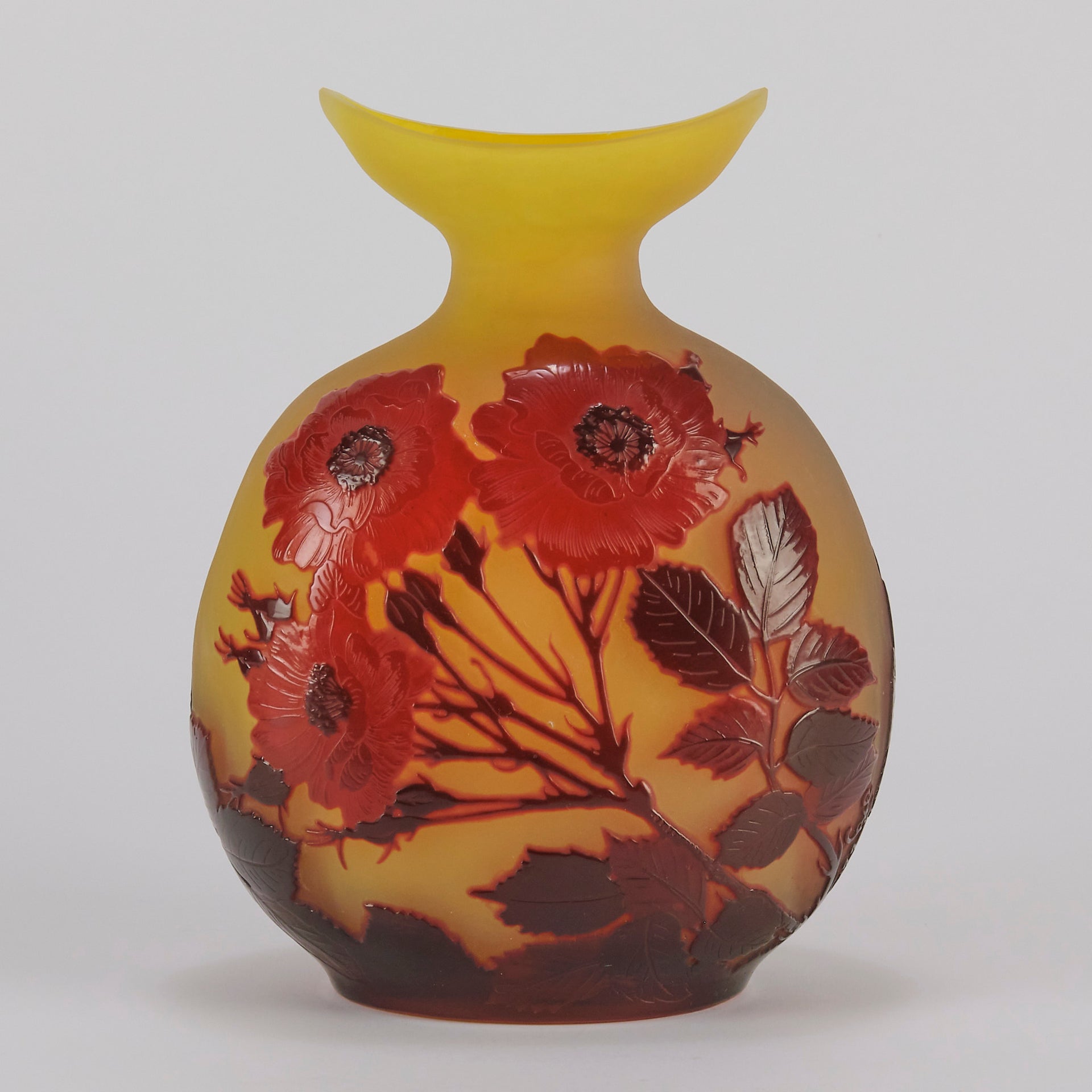 Moon Vase by Emile Gallé - Art Nouveau - Hickmet Fine Arts