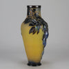 Galle Vase - Plum Souffle Vase - Emile Galle - Art Nouveau Glass Vase - Hickmet Fine Arts
