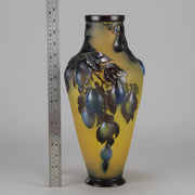 Galle Vase - Plum Souffle Vase - Emile Galle - Art Nouveau Glass Vase - Hickmet Fine Arts
