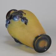 Galle Vase - Plum Souffle Vase - Emile Galle - Art Nouveau Glass Vase - Hickmet Fine Arts