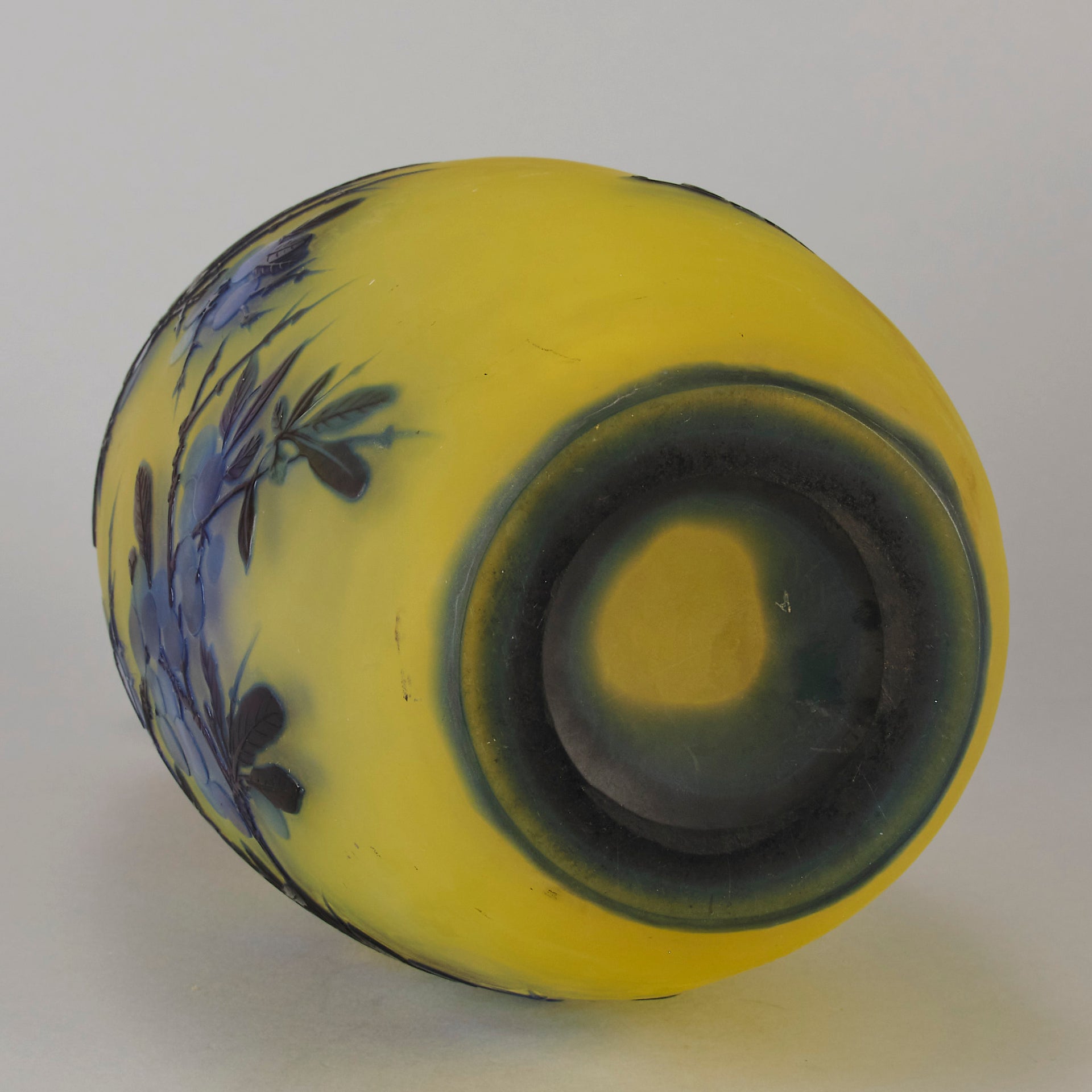 Emile Galle - Art Nouveau Glass - Galle vase - Prunus Spinosa - art nouveau glass vase – Hickmet Fine Arts