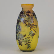 Emile Galle - Art Nouveau Glass - Galle vase - Prunus Spinosa - art nouveau glass vase – Hickmet Fine Arts