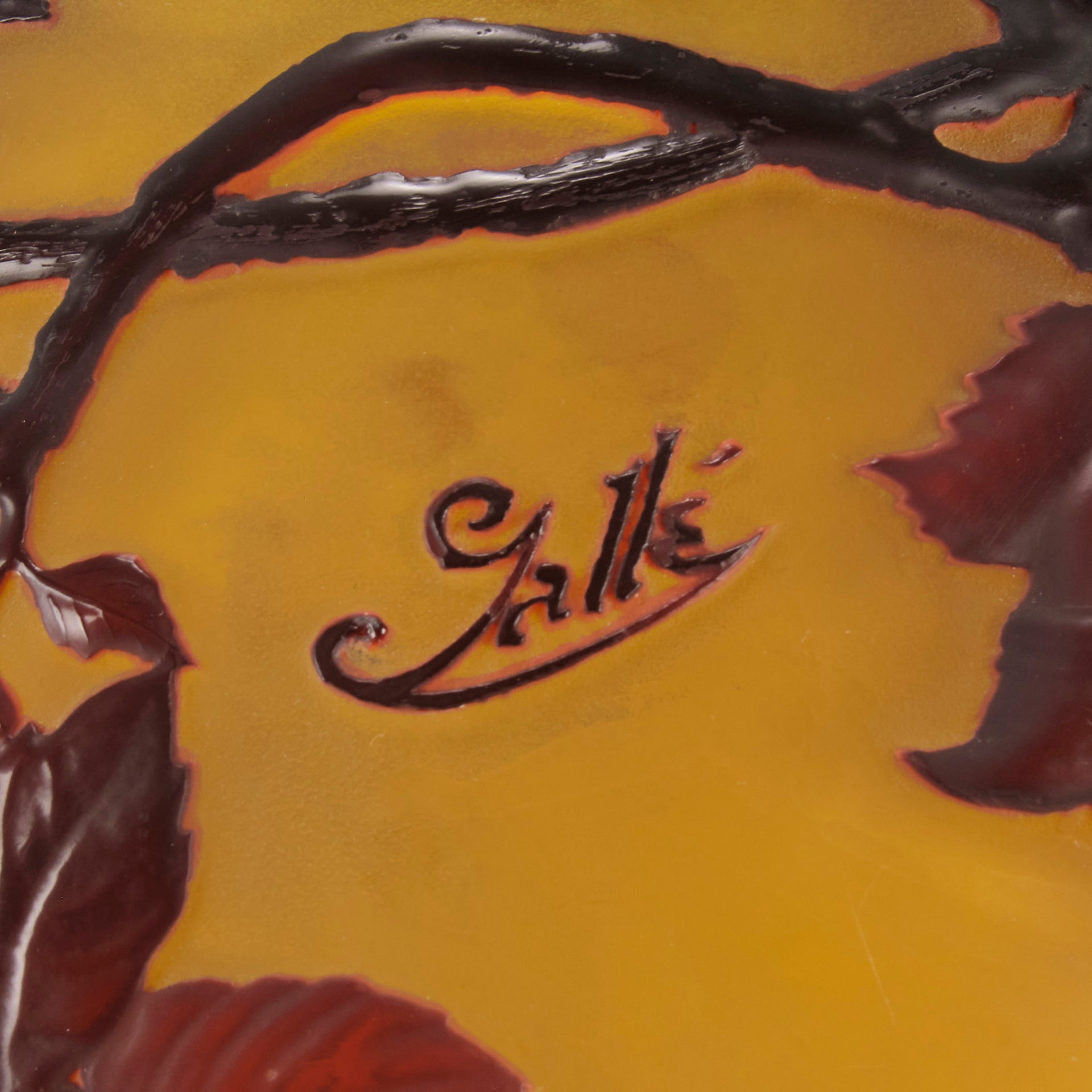 Soufflé Gallé Cameo Glass Vase