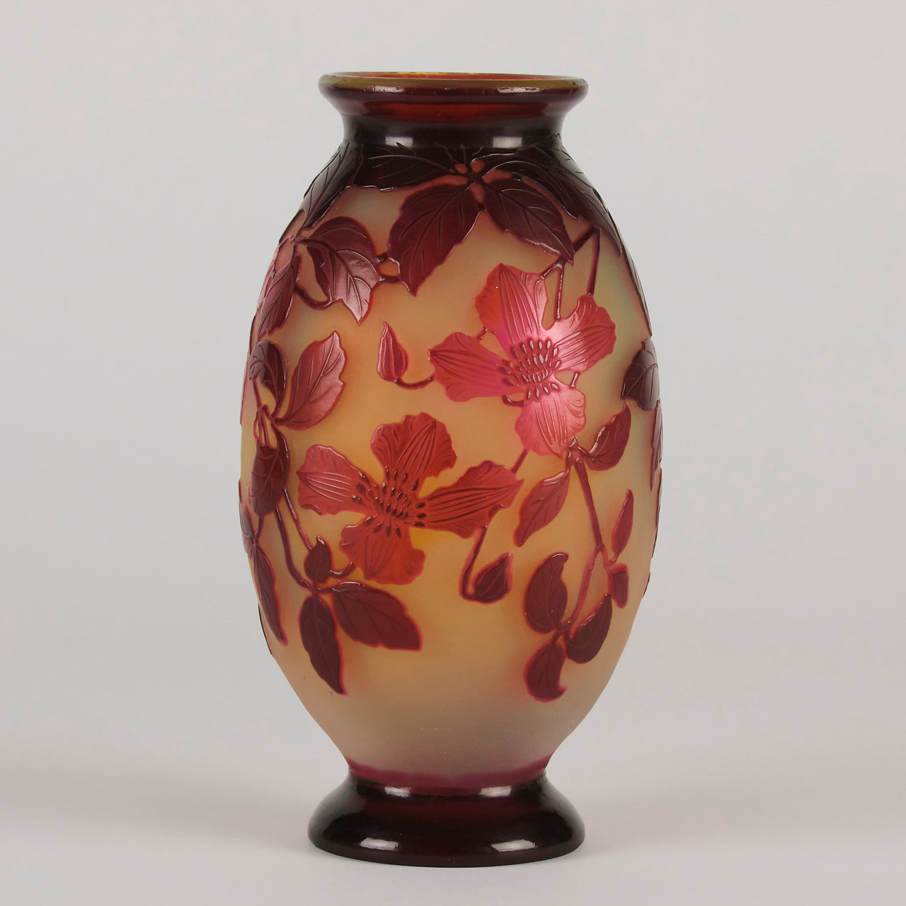 Emile Gallé Trailing Flower Vase - Art Nouveau - Hickmet Fine Arts