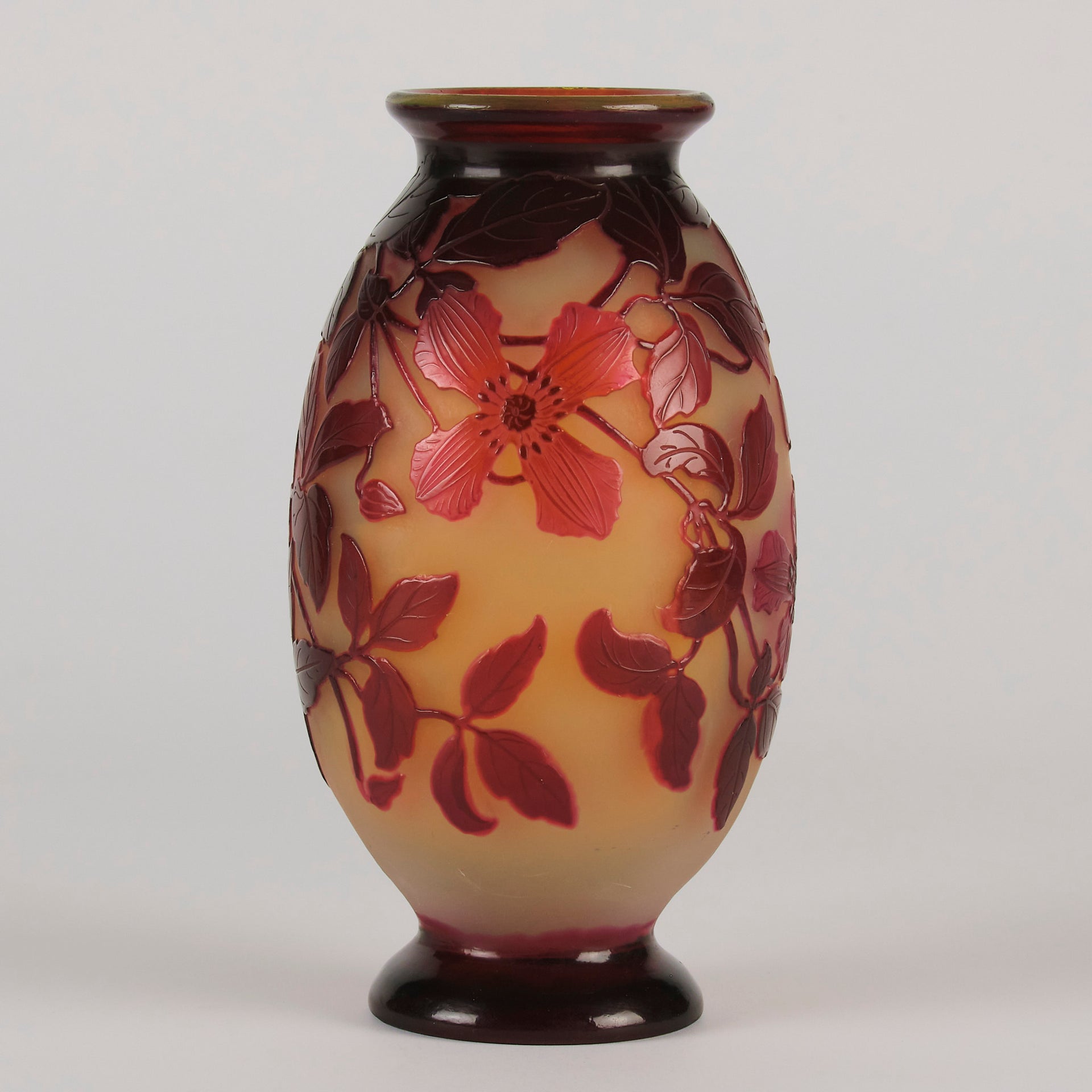 Emile Gallé Trailing Flower Vase - Art Nouveau - Hickmet Fine Arts