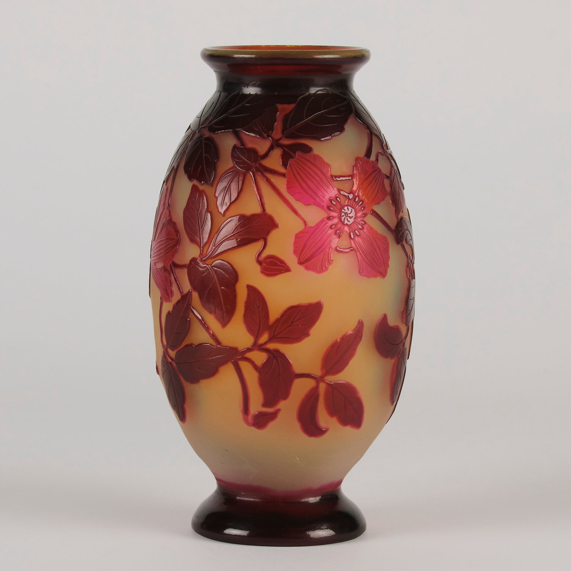 Emile Gallé Trailing Flower Vase - Art Nouveau - Hickmet Fine Arts