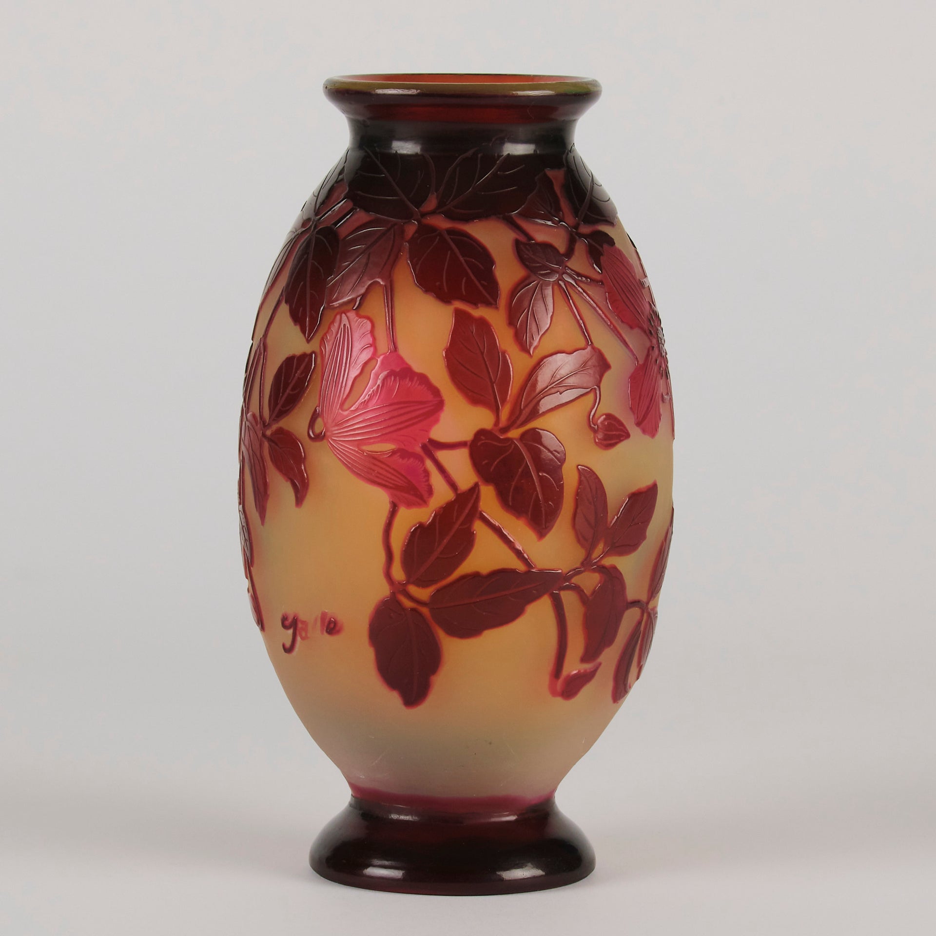 Emile Gallé Trailing Flower Vase - Art Nouveau - Hickmet Fine Arts