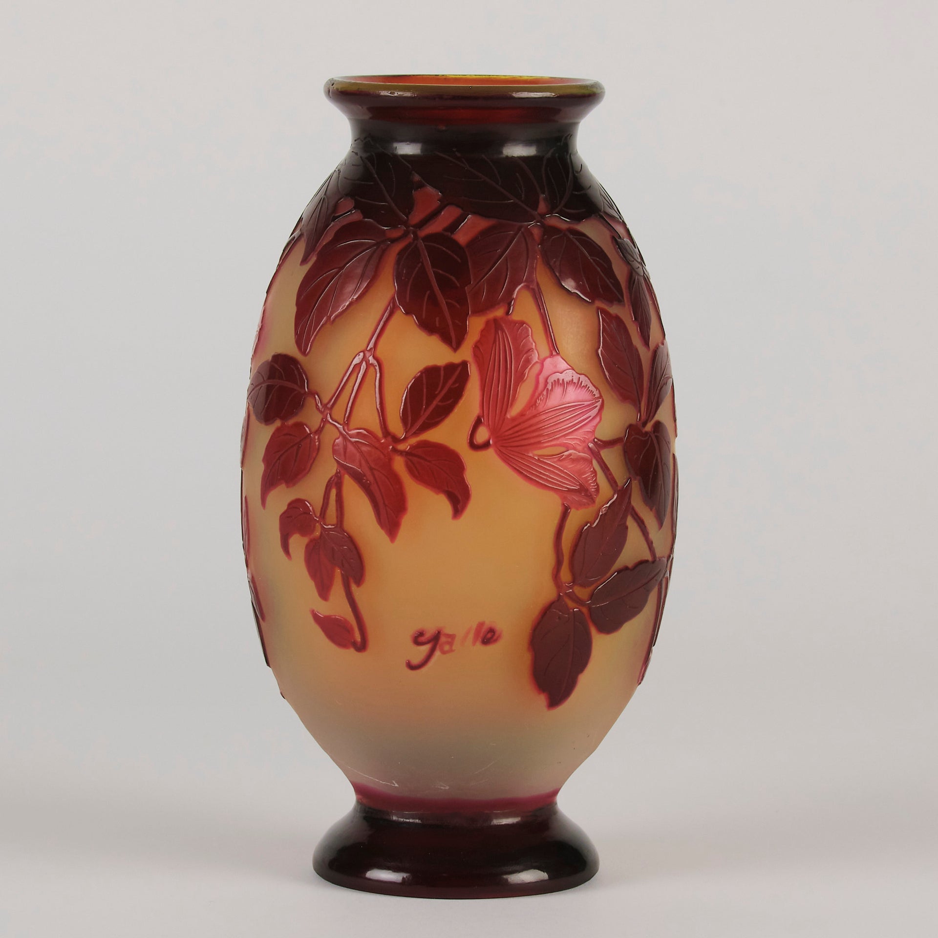Emile Gallé Trailing Flower Vase - Art Nouveau - Hickmet Fine Arts