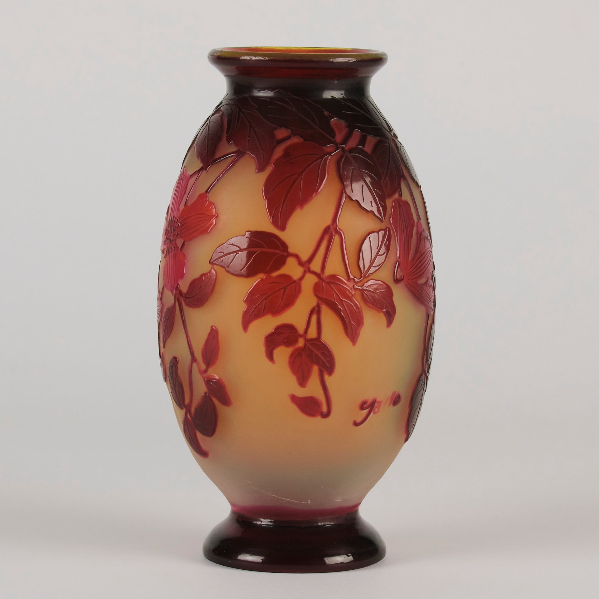 Emile Gallé Trailing Flower Vase - Art Nouveau - Hickmet Fine Arts