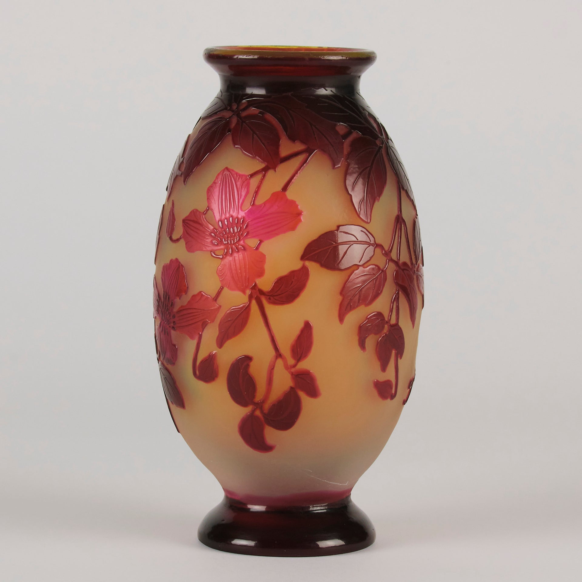 Emile Gallé Trailing Flower Vase - Art Nouveau - Hickmet Fine Arts