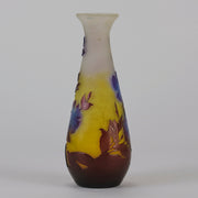 Emile Galle - Art Nouveau Glass - Galle vase - Tri-colour Floral Vase - art nouveau glass vase – Hickmet Fine Arts