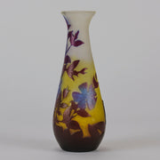 Emile Galle - Art Nouveau Glass - Galle vase - Tri-colour Floral Vase - art nouveau glass vase – Hickmet Fine Arts