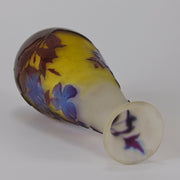 Emile Galle - Art Nouveau Glass - Galle vase - Tri-colour Floral Vase - art nouveau glass vase – Hickmet Fine Arts