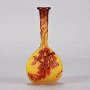 Emile Gallé Banjo Vase Cameo Glass
