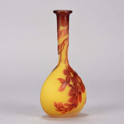 Emile Gallé Banjo Vase Cameo Glass