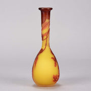 Emile Gallé Banjo Vase Cameo Glass