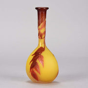 Emile Gallé Banjo Vase Cameo Glass