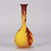 Emile Gallé Banjo Vase Cameo Glass