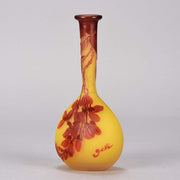Emile Gallé Banjo Vase Cameo Glass