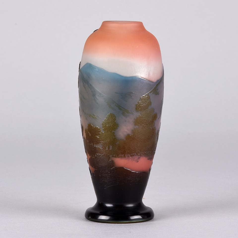 Emile Galle Landscape Vase - Hickmet Fine Arts 