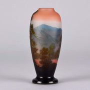 Emile Galle Landscape Vase - Hickmet Fine Arts 
