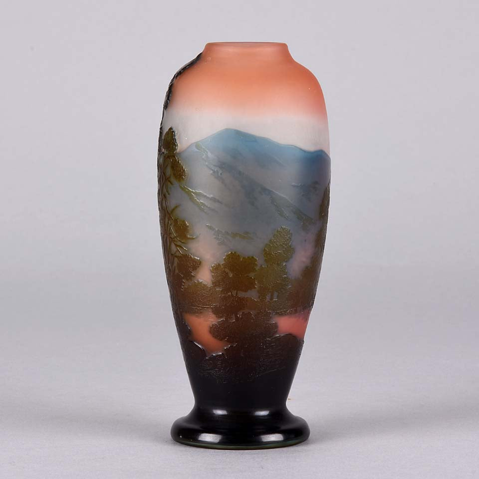 Emile Galle Landscape Vase - Hickmet Fine Arts 