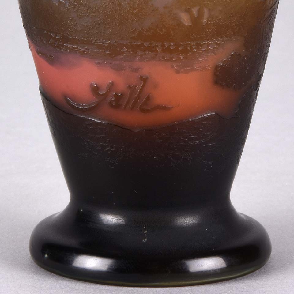 Emile Galle Landscape Vase - Hickmet Fine Arts 