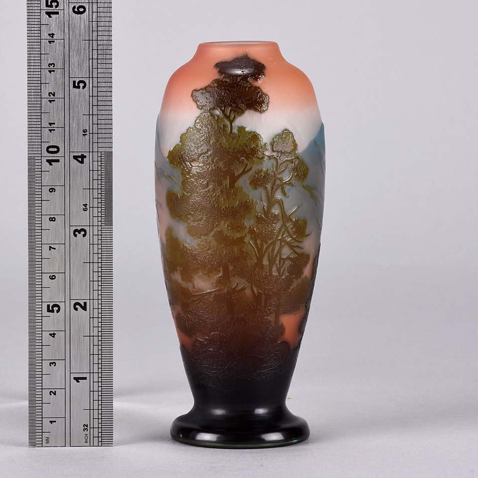 Emile Galle Landscape Vase - Hickmet Fine Arts 