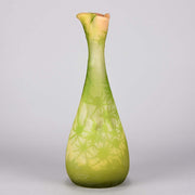 Emile Gallé - Art Nouveau Glass - Large Floral Vase