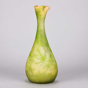 Emile Gallé - Art Nouveau Glass - Large Floral Vase