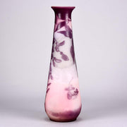 Art Nouveau glass Emile Galle Flower Vase - Hickmet Fine Arts