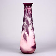 Art Nouveau glass Emile Galle Flower Vase - Hickmet Fine Arts