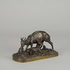 Animalier Bronze by Fratin Gazelle et Foan 