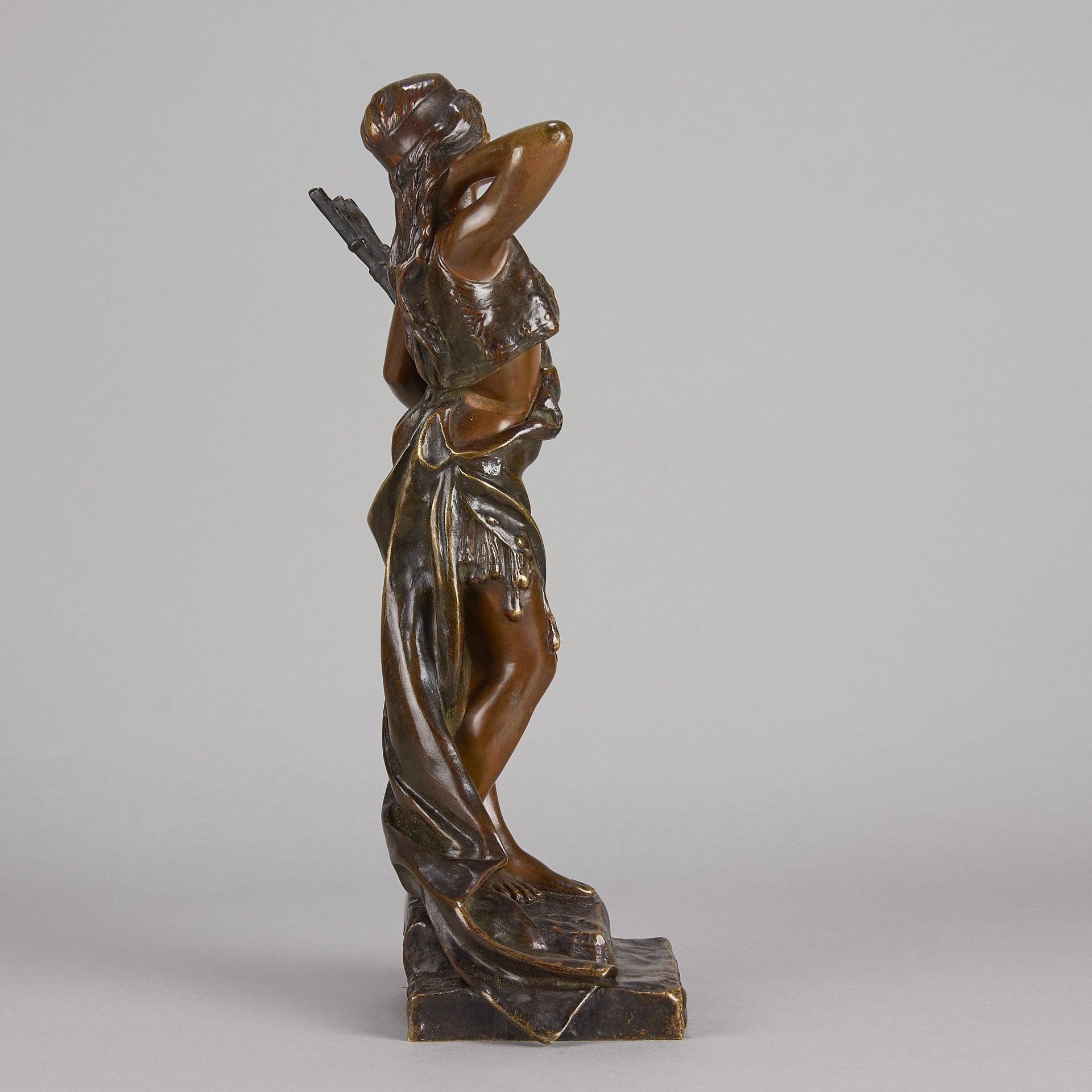 Villanis Antique Bronze Bohemienne - Villanis, Emmanuel –  Antique Bronze Statues -Hickmet Fine Arts