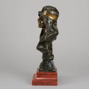 Villanis Bronze Bust Bohemienne