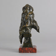 Carmella by Emmanuel Villanis a delightful Art Nouveau Bronze bust of an elegant beauty with rich brown patina and fine hand finished detail