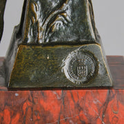 Carmella by Emmanuel Villanis a delightful Art Nouveau Bronze bust of an elegant beauty with rich brown patina and fine hand finished detail