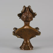 Art Nouveau Villanis Bust "Farfalla" - Hickmet Fine Arts