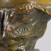 Lola by Emmanuel Villanis a stunning Art Nouveau bronze bust depicting the character "Lola" modelled in the midst of an inquisitive look