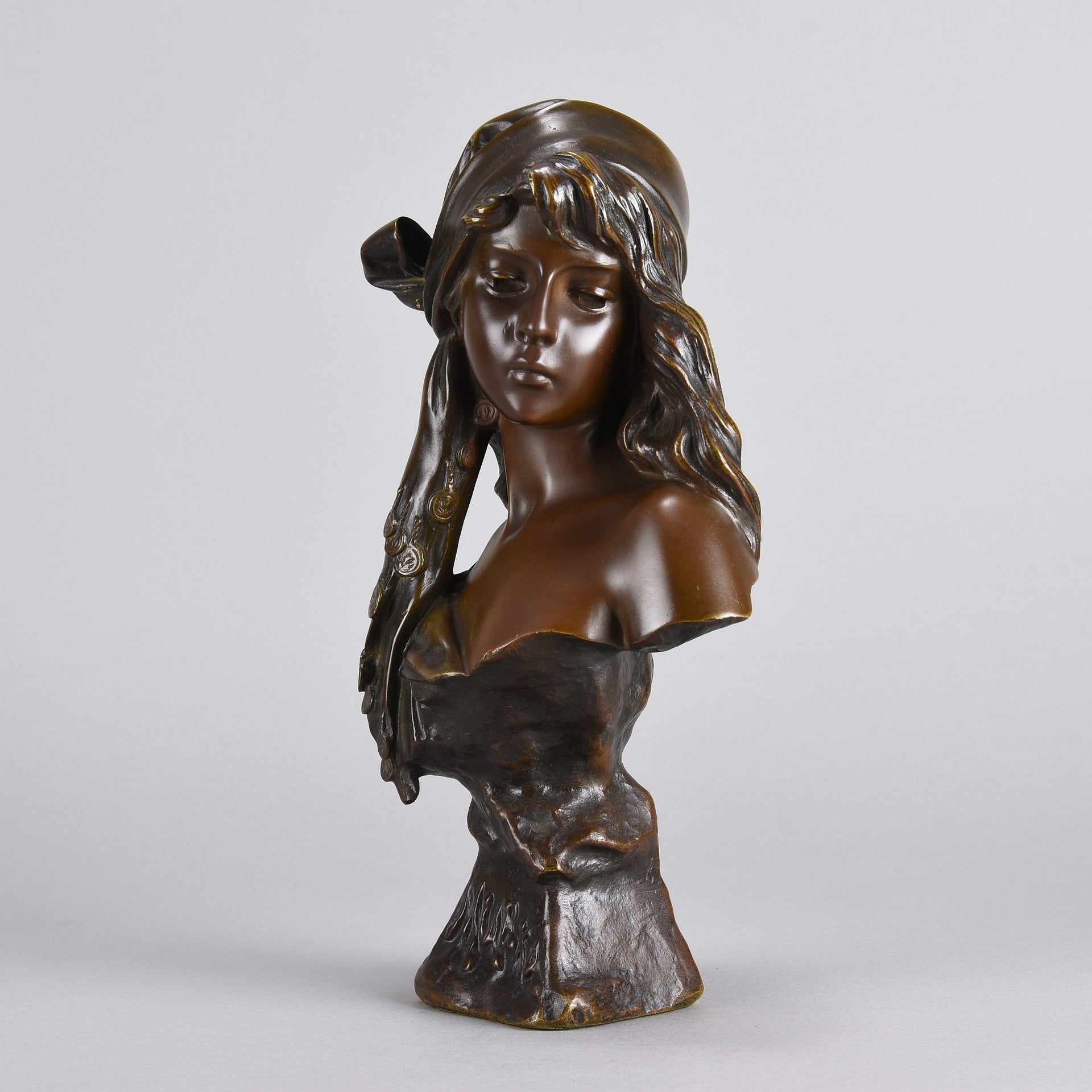 Villanis Miarka - Art Nouveau Bronze - Villanis, Emmanuel - Hickmet Fine Arts